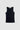 RIBBED RAW HEM TANK TOP black