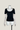 RIB KNIT SQUARE NECK SS TOP