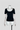 RIB KNIT SQUARE NECK SS TOP