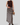 CHECK CRINKLED LONG SKIRT brown