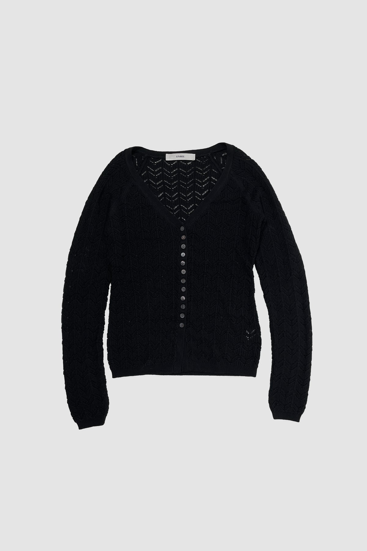 CROCHET LACE CARDIGAN black – RIZZI B