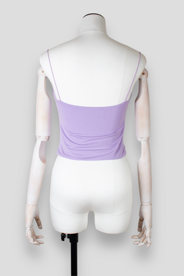 DOUBLE LAYER RUCHING CAMISOLE lilac
