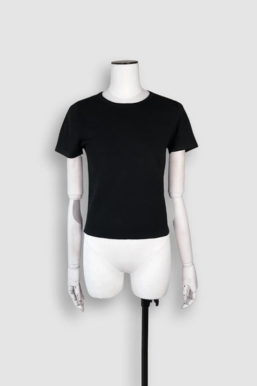 KNIT TEE black
