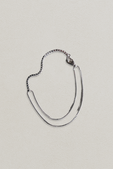 [SASKIA DIEZ] FINE NECKLACE CUBIC (42cm) silver925 - Necklace