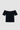 COTTON HEAVY WEIGHT CROP TEE heather gray