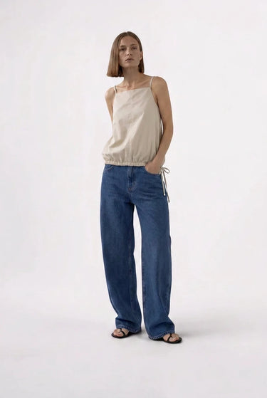 COTTON HEAVY WEIGHT CROP TEE heather gray