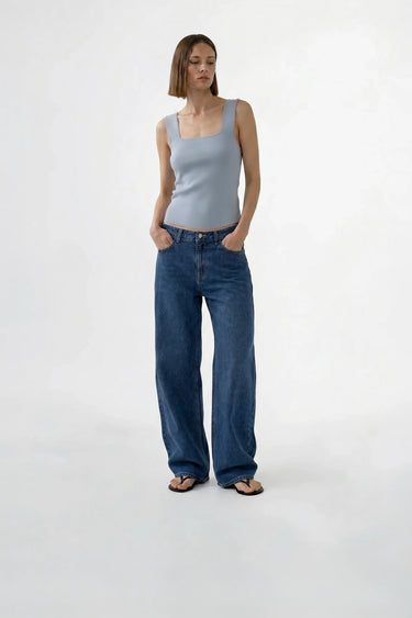 COTTON HEAVY WEIGHT CROP TEE heather gray