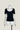 RIB KNIT SQUARE NECK SS TOP